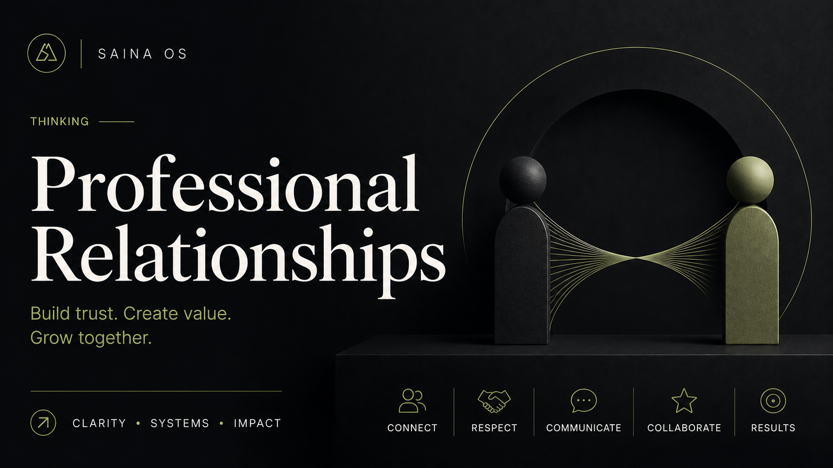 Professional Relationships as Infrastructure